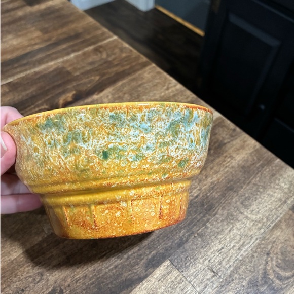 Vintage Haegar Harvest Gold Bowl or Planter - Picture 2 of 7